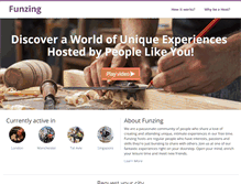 Tablet Screenshot of funzing.com